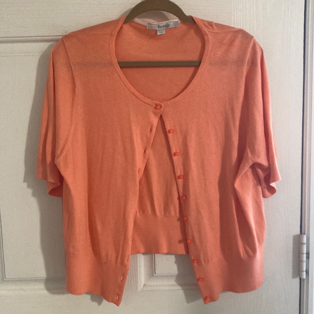 Boden cotton short sleeve cardigan Size US 18